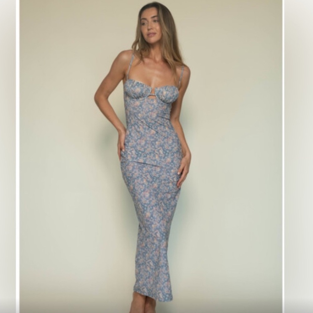 Montce Petal Floral Maxi Dress (XS)